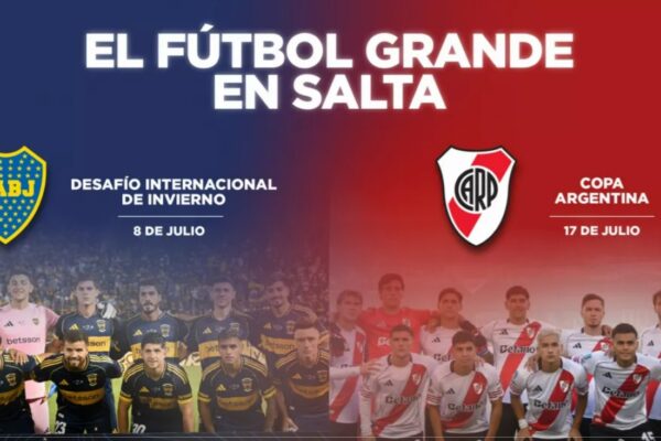 Vacaciones de Invierno: Boca y River juegan en Salta