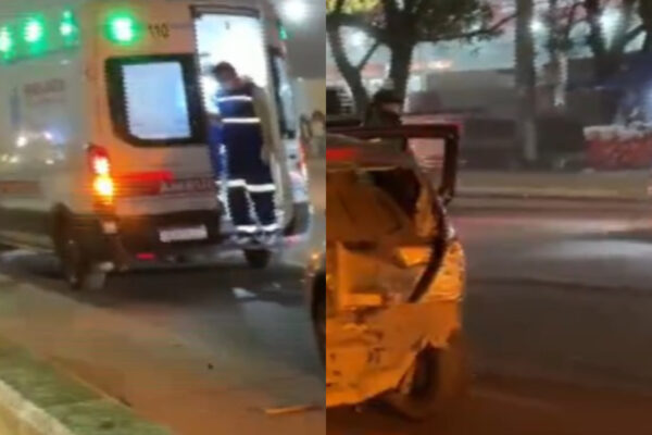 Choque en cadena sobre la Avda. Paraguay sentido sur